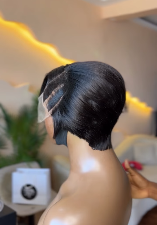 Pixie Cut Side Part Unit