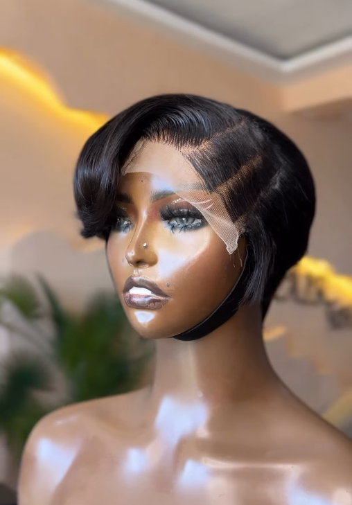 Pixie Cut Side Part Unit