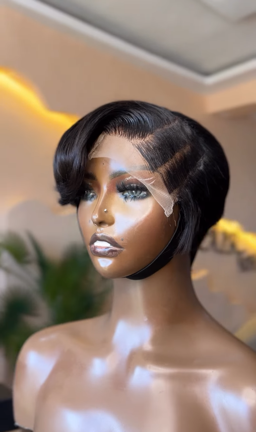 Pixie Cut Side Part Unit
