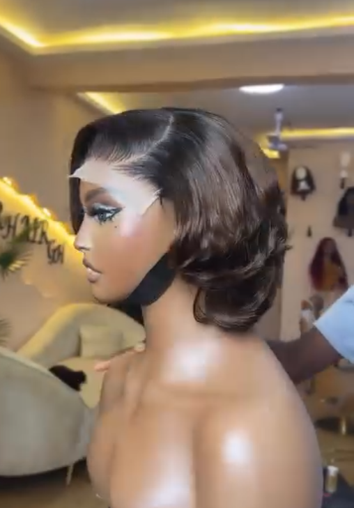 Ombré Brown Corporate Bob Closure Unit